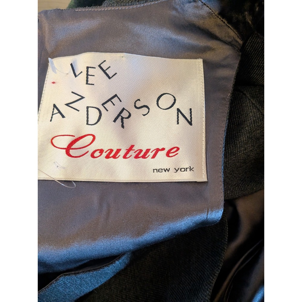 Lee Anderson Couture Women Dress Size S ombre gray/ green Cocktail Vintage - Picture 2 of 8